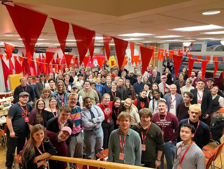 Lottning och spex på S-studentkongress